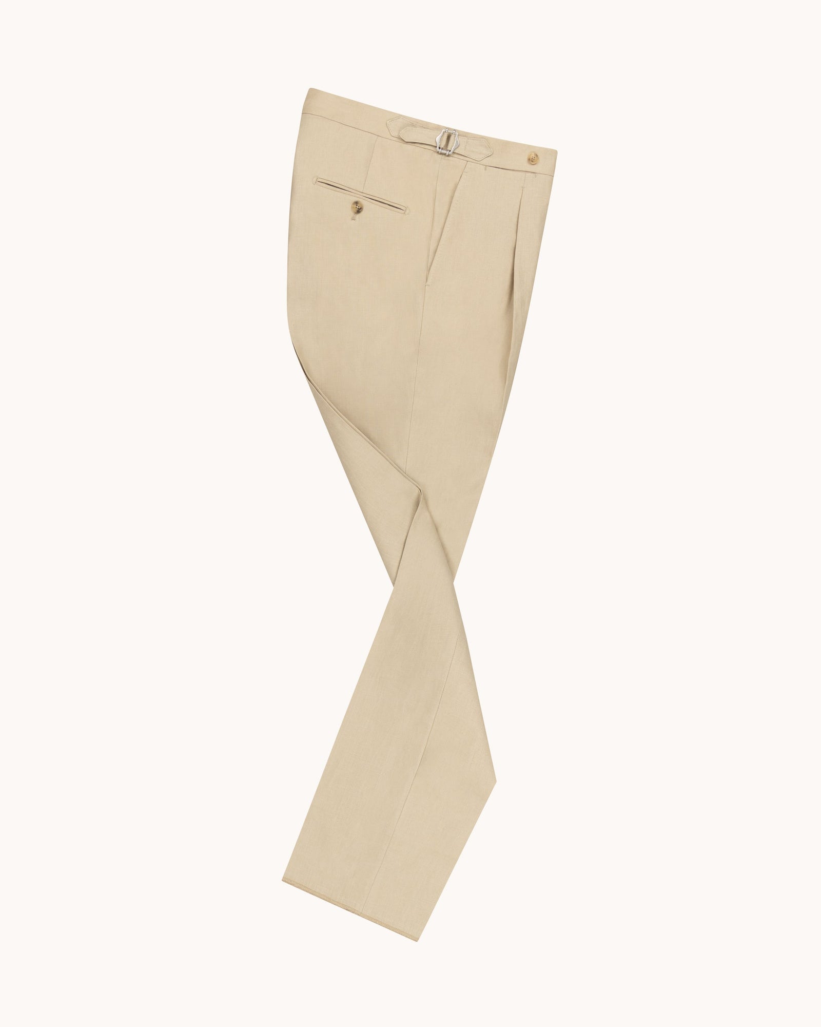 Single Pleat Trouser Linen