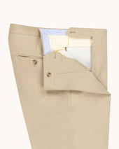 Single Pleat Trouser Linen