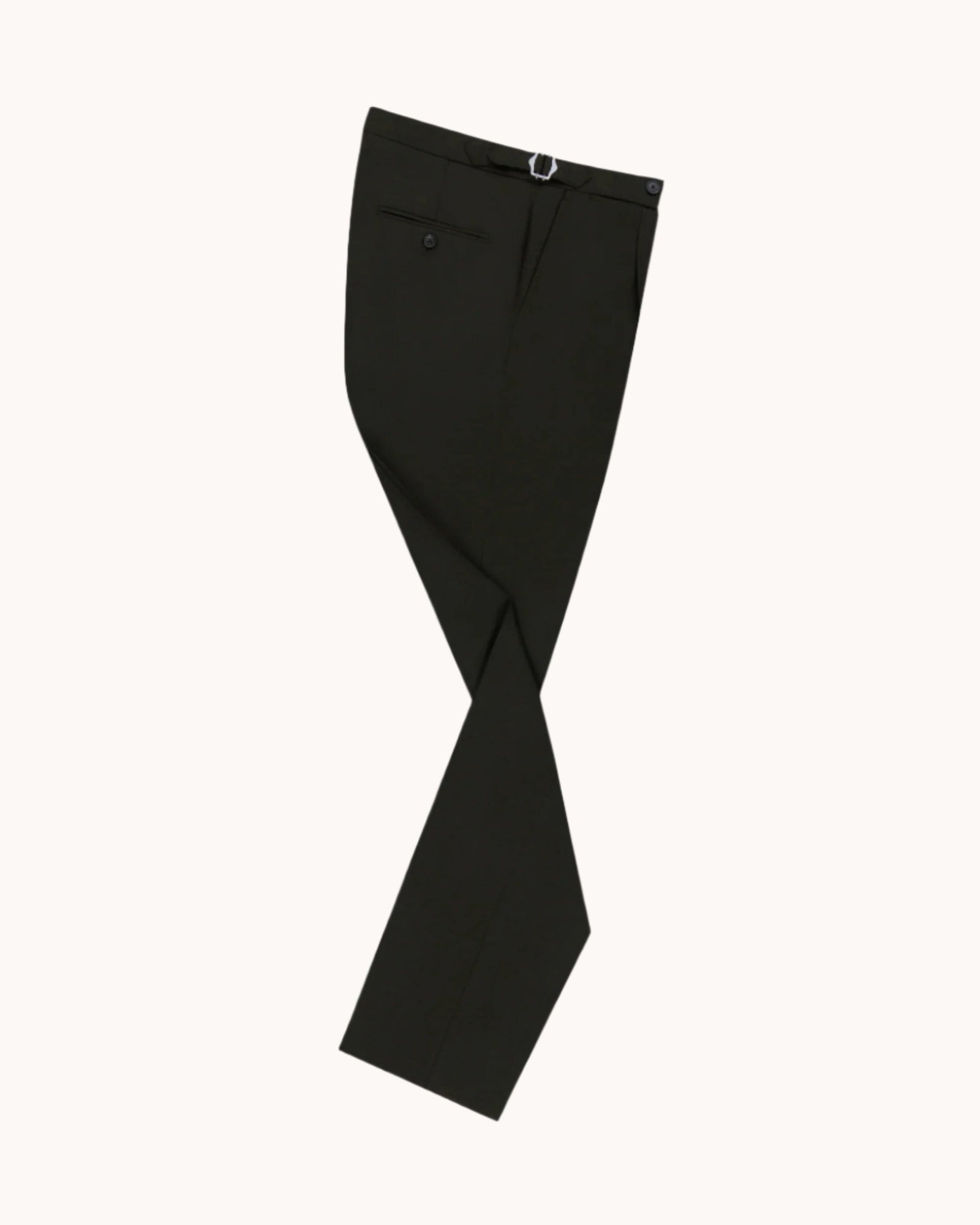 Single Pleat Trouser Dark Tropical Wool