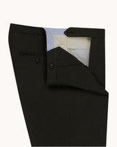Single Pleat Trouser Dark Tropical Wool