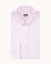 Button Down Collar Shirt Pink Stripe Oxford Cotton