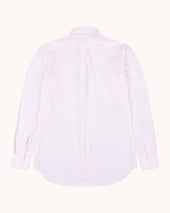 Button Down Collar Shirt Pink Stripe Oxford Cotton