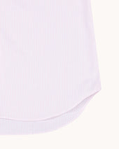 Button Down Collar Shirt Pink Stripe Oxford Cotton
