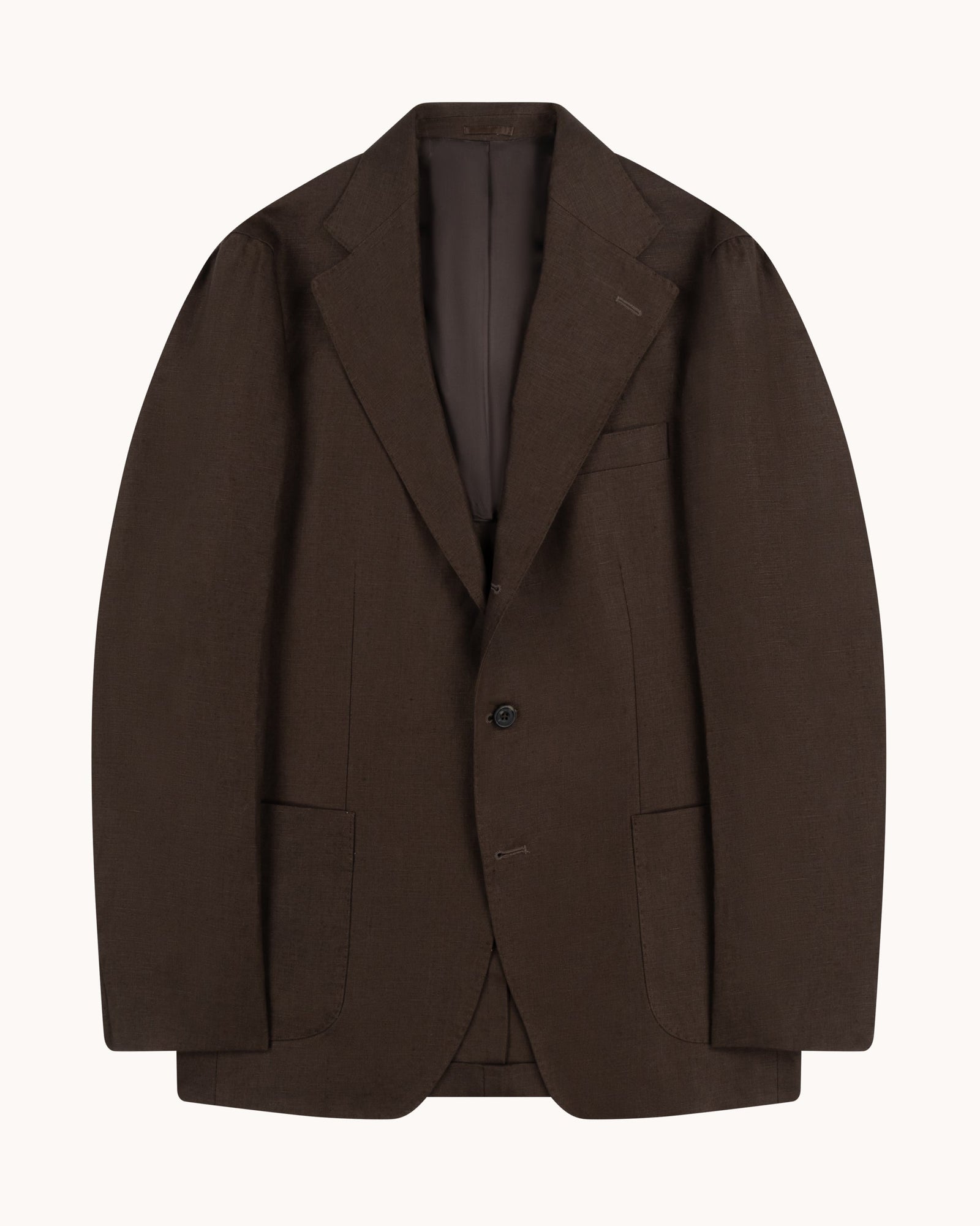 Sport Jacket Dark Brown Linen