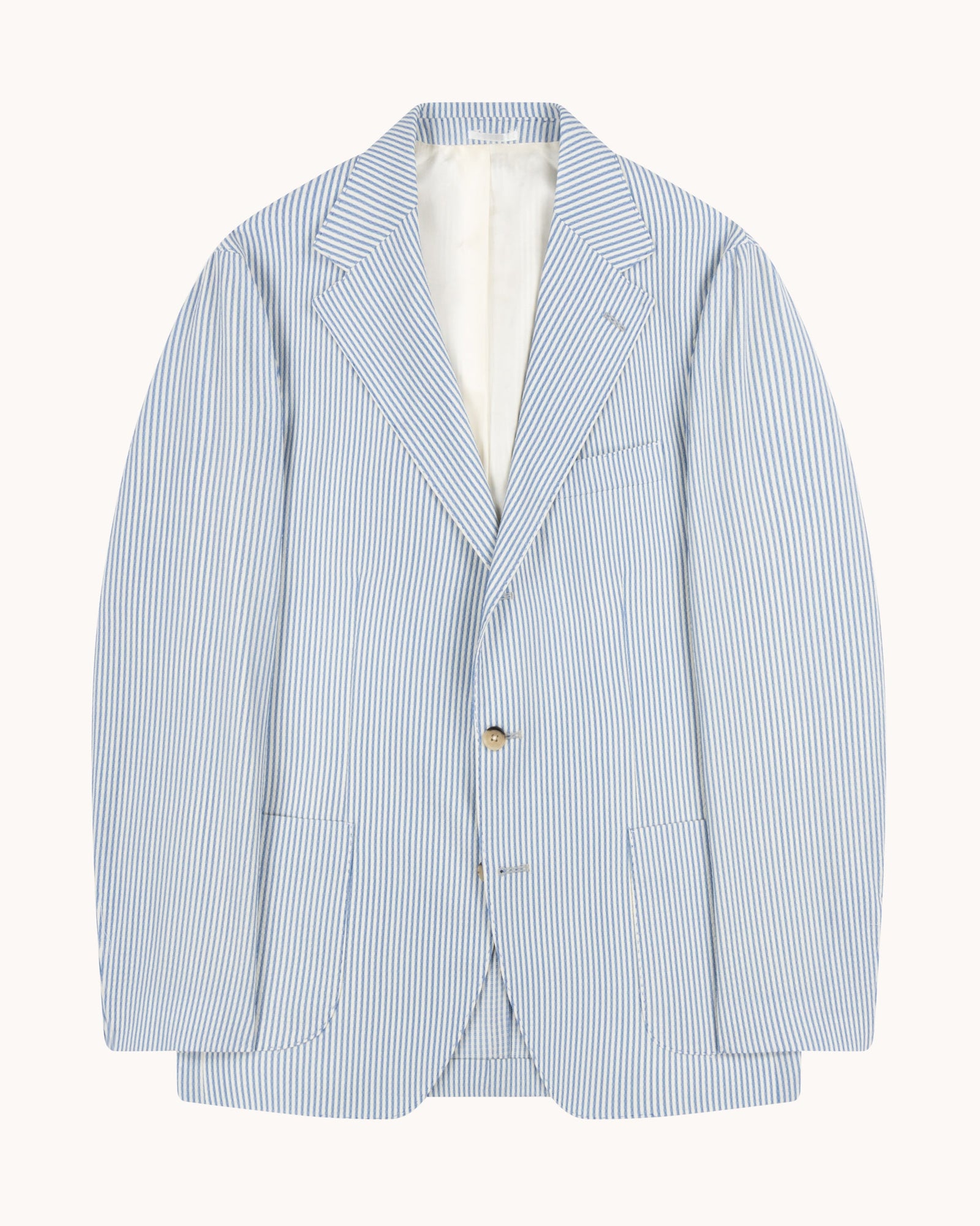 Sport Jacket Stripe Wool Seersucker