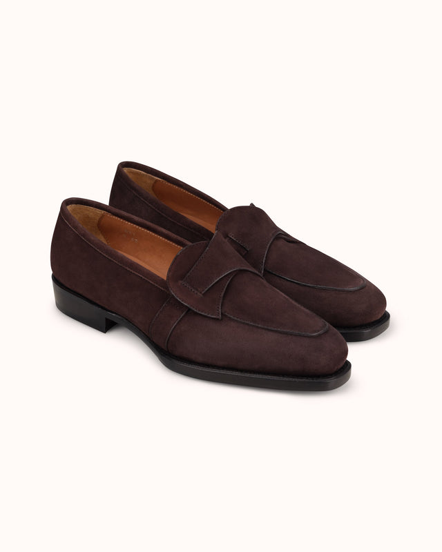 Natalino x CNES Butterfly Loafer - Dark Brown Suede