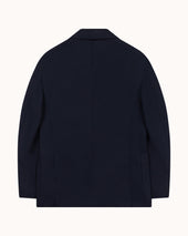 Double Breasted Sport Jacket Mock Leno Wool Hopsack