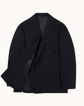 Double Breasted Sport Jacket Tropical Wool