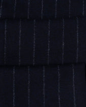 Single Pleat Trouser Chalk Stripe Woollen Flannel
