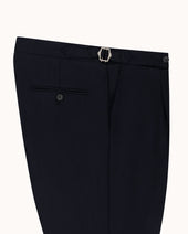 Single Pleat Trouser Herringbone Wool