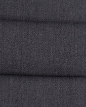 Single Pleat Trouser Mid Grey Wool Cavalry Twill