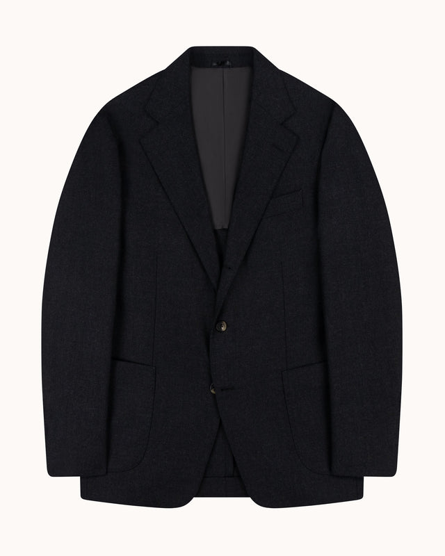 Sport Jacket - Charcoal Grey Twill Wool