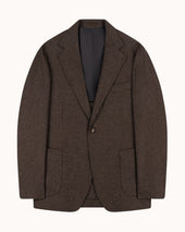 Sport Jacket - Brown Houndstooth Wool