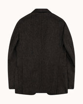 Sport Jacket Dark Brown Herringbone Wool