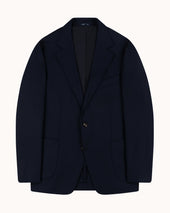Sport Jacket - Navy Napped Twill Wool