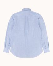 Button Down Collar Shirt Stripe Linen