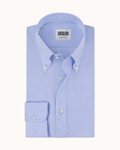 Button Down Collar Shirt M Lange Cotton Linen