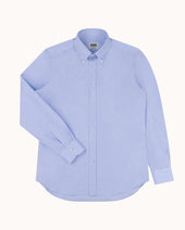 Button Down Collar Shirt M Lange Cotton Linen