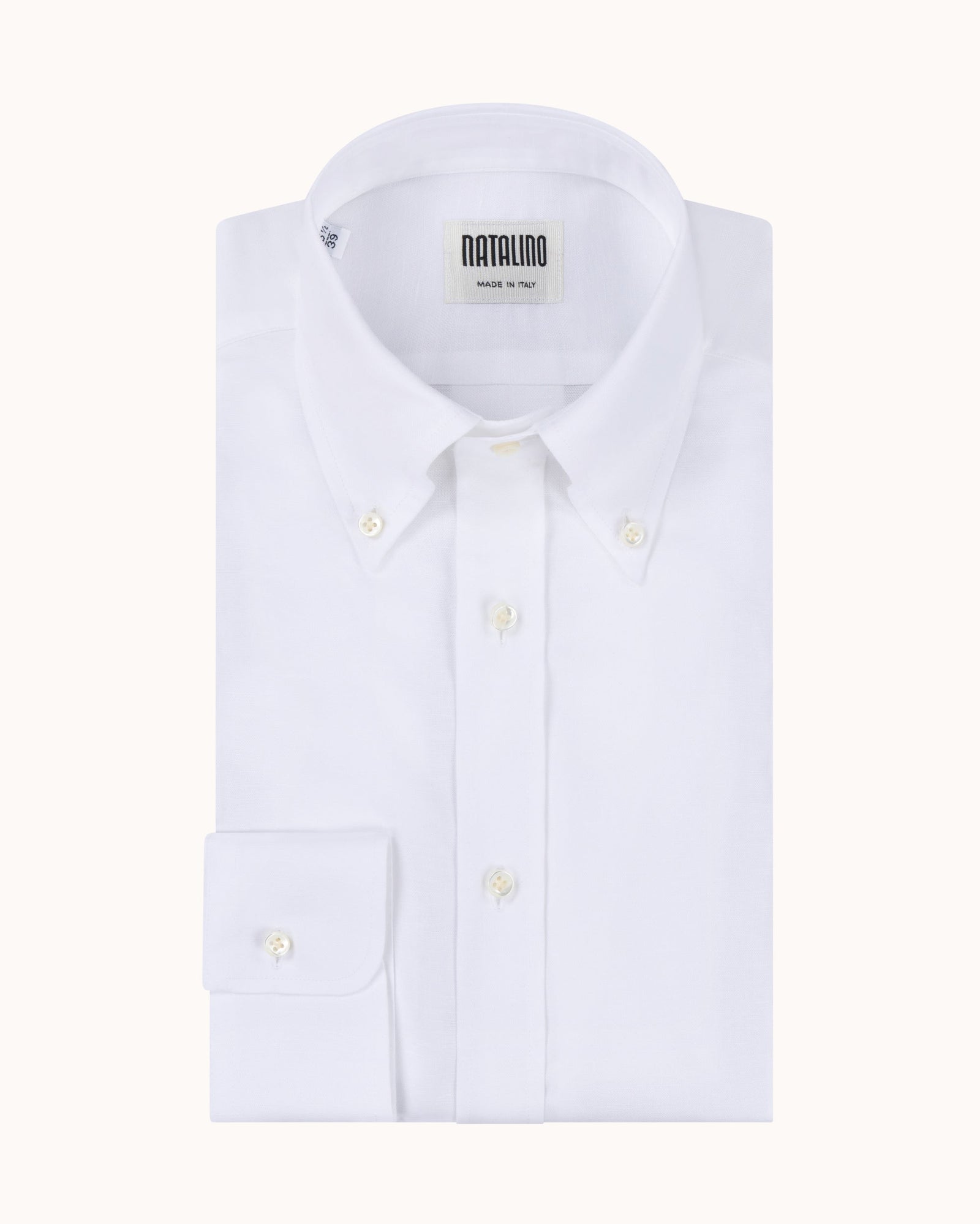 Button Down Collar Shirt Cotton Linen