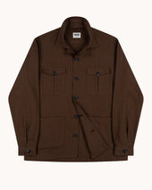 Overshirt - Brown Washed Cotton
