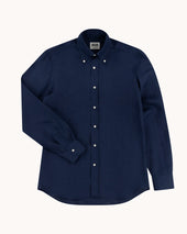 Button Down Collar Shirt Linen