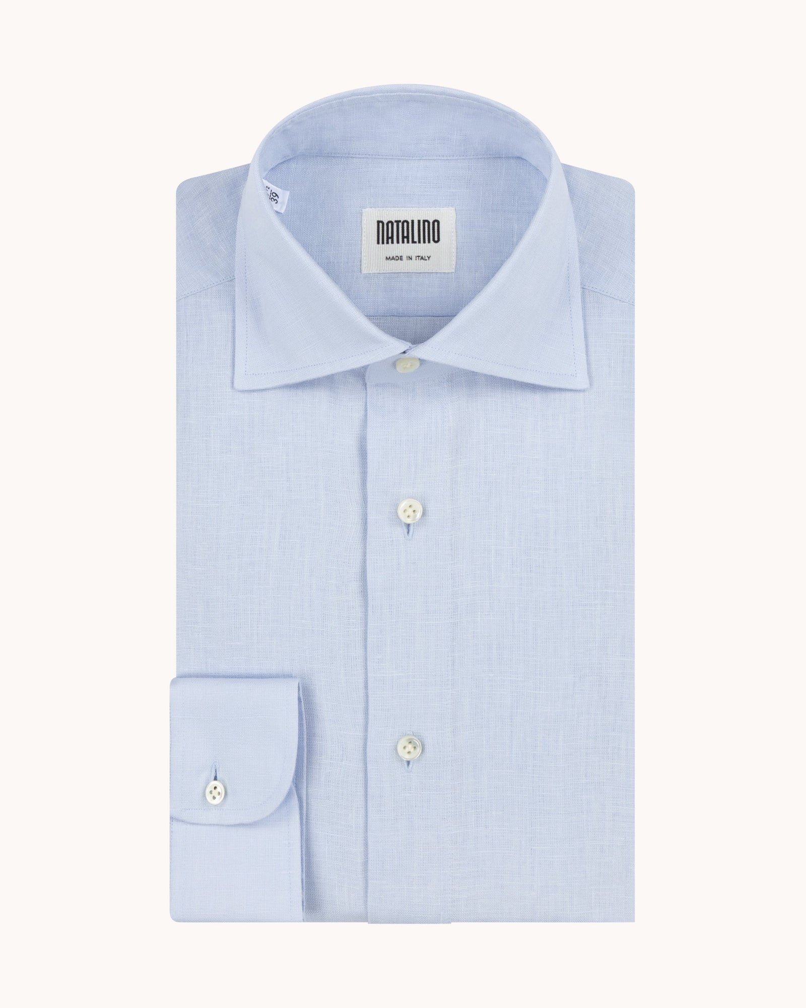 Spread Collar Shirt Light Linen