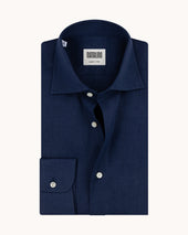 Spread Collar Shirt Linen