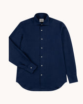 Spread Collar Shirt Linen