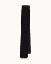 Shibumi Firenze - Crunchy Silk Knit Tie - Black