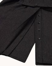 Double Breasted Overcoat Twill Wool Cashmere