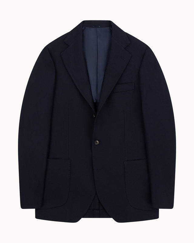 Sport Jacket - Navy Wool Cavalry Twill