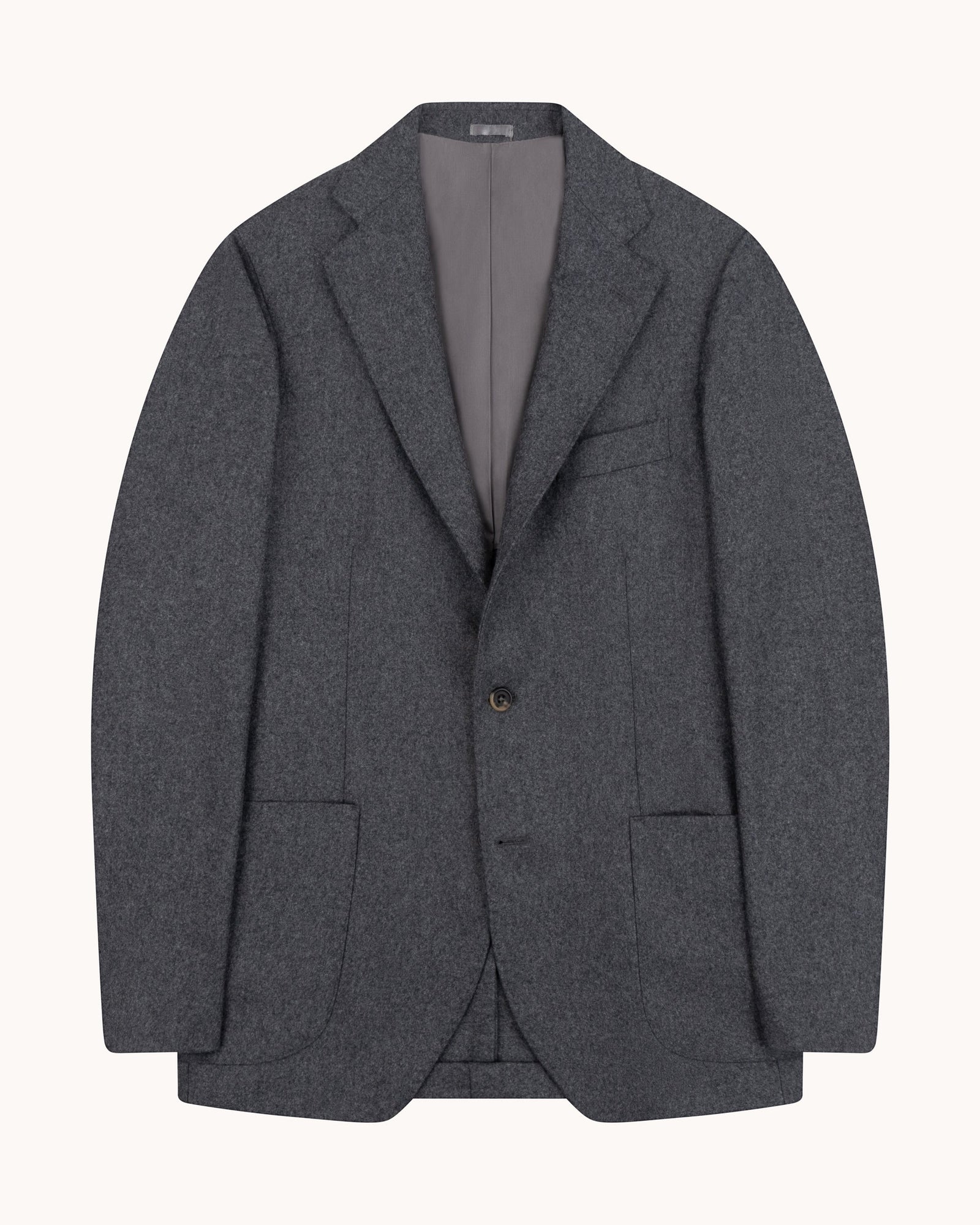 Sport Jacket Mid Grey Woollen Flannel