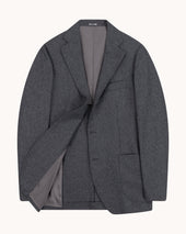 Sport Jacket Mid Grey Woollen Flannel
