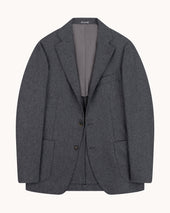 Sport Jacket Mid Grey Woollen Flannel