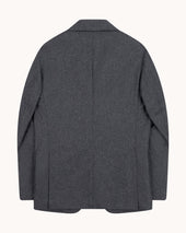Sport Jacket Mid Grey Woollen Flannel