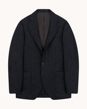 Sport Jacket - Charcoal Grey Woollen Flannel