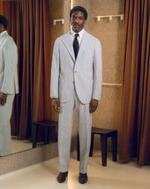 Sport Jacket Stripe Wool Seersucker
