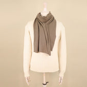 Cashmere Knitted Scarf In Natural