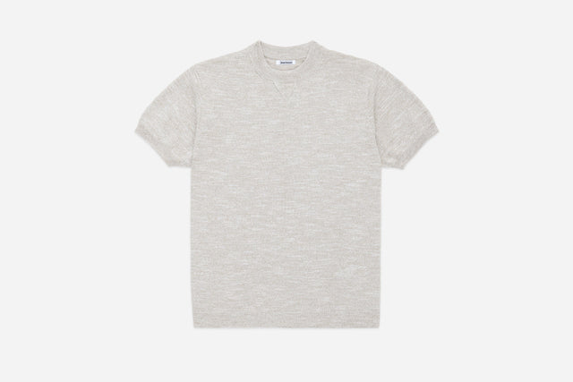 Knit T-Shirt ~ Natural Marled Yarn