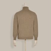 Cashmere Roll Neck Sweater In Natural