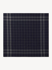 Navy Anatomica Satin Scarf