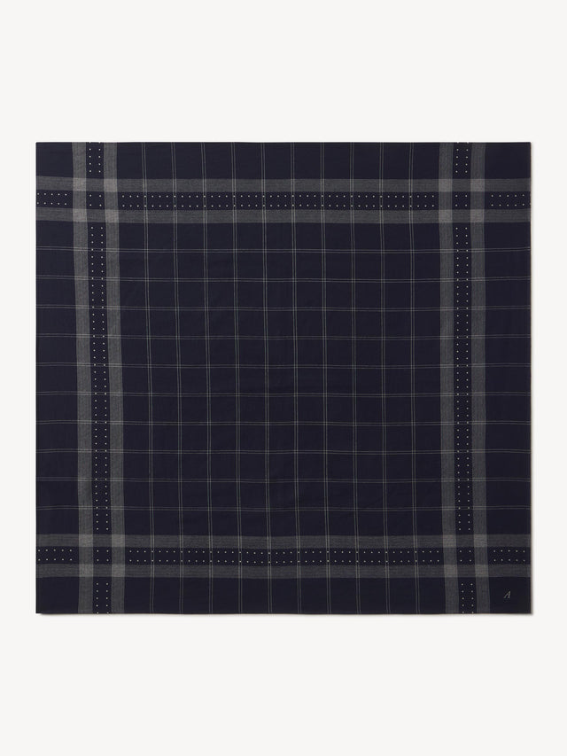 Navy Anatomica Satin Scarf