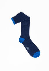 Multi Coloured Merino Cashmere Blend Wool Over The Calf Socks