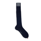 Formal Long Socks in Navy Cotton
