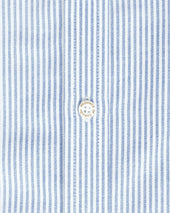 Oxford Stripe Shirt Royal - Unisex