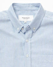 Oxford Stripe Shirt Royal - Unisex