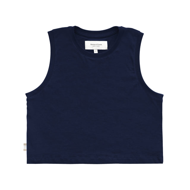 Tuesday Tank Crop Top Navy