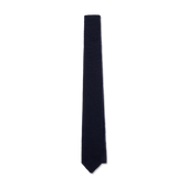 Wool Knitted Tie In Blue