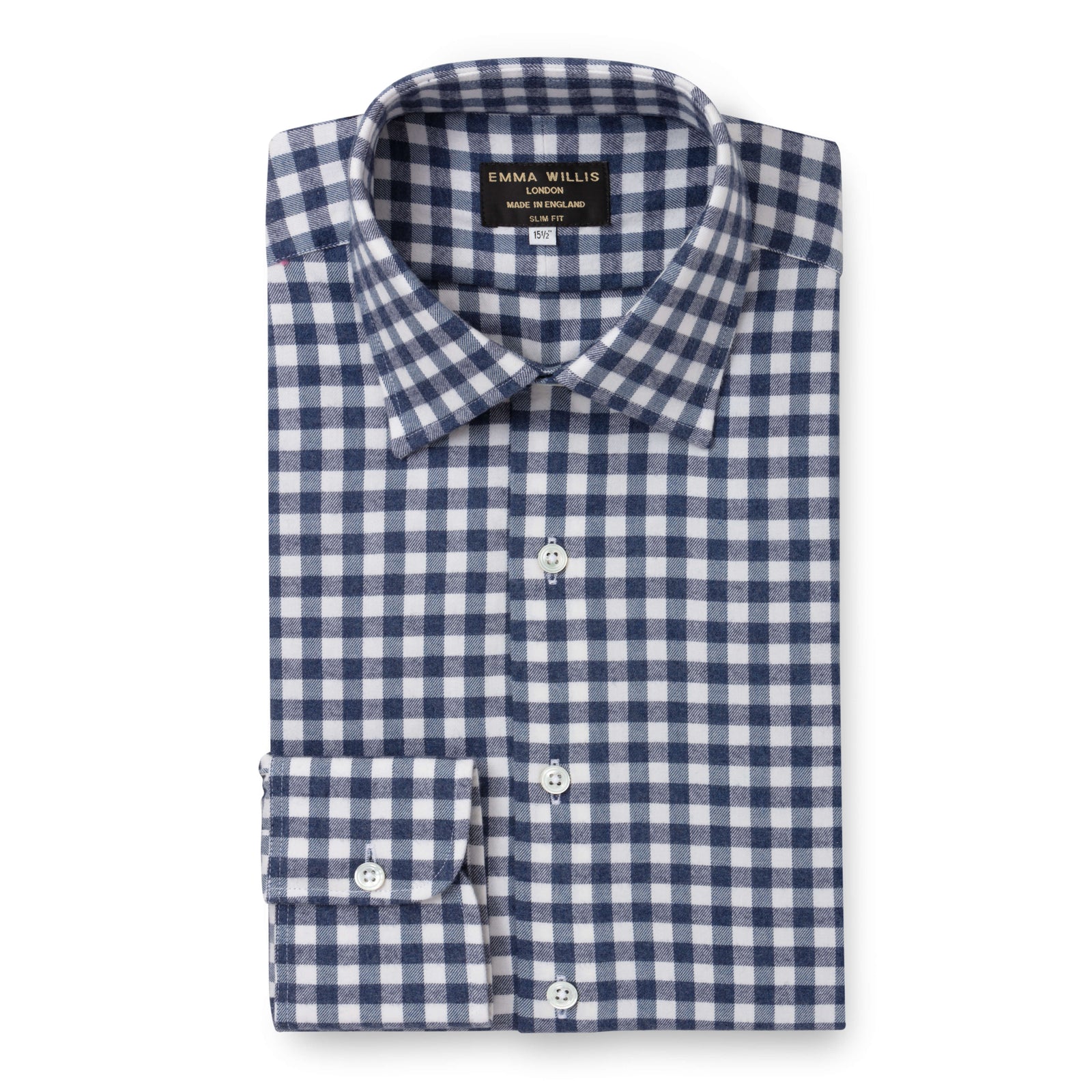Bold Gingham Brushed Cotton Shirt