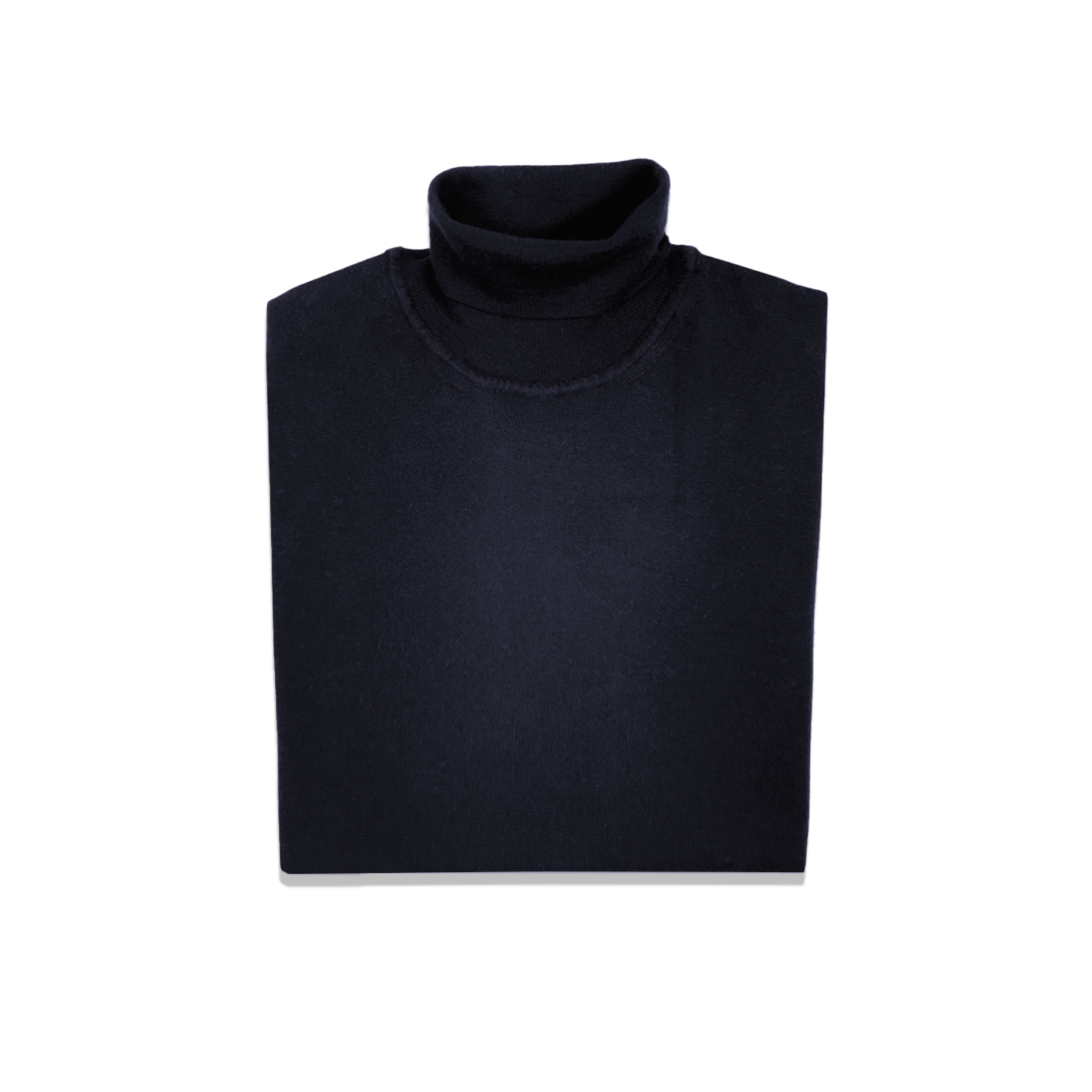 Roll Neck Jumper In Cashmere Silk